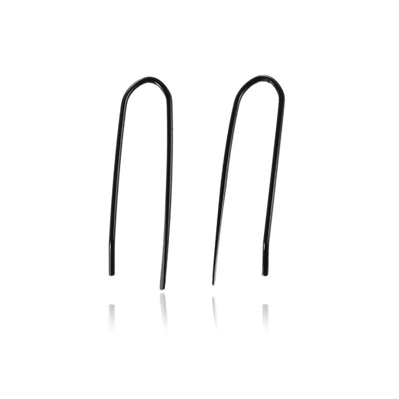 Новые простые Зажимы для бумаги минималистичные серьги гвоздики золотого