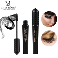 miss rose black waterproof mascara natural roll up 3d eye mascara fiber lashes cosmetics makeup gift for women hot selling