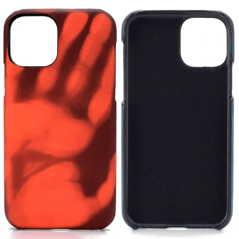 

Temperature Sensitive Heat Sensor Phone Cover Changing Color Cell Phone Case For iPhone 13 12 pro max xs xr 78plus
