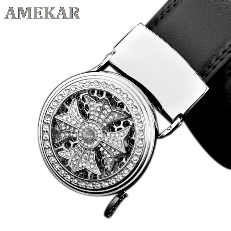 

Fashion fashion belt buckle belt 2020 men's transfer leather belt fashion automatic buckle belt