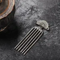 

New designer original comb hairpin Thai silver jewelry Chinese retro inlaid jade luxury charm ladies silver jewelry