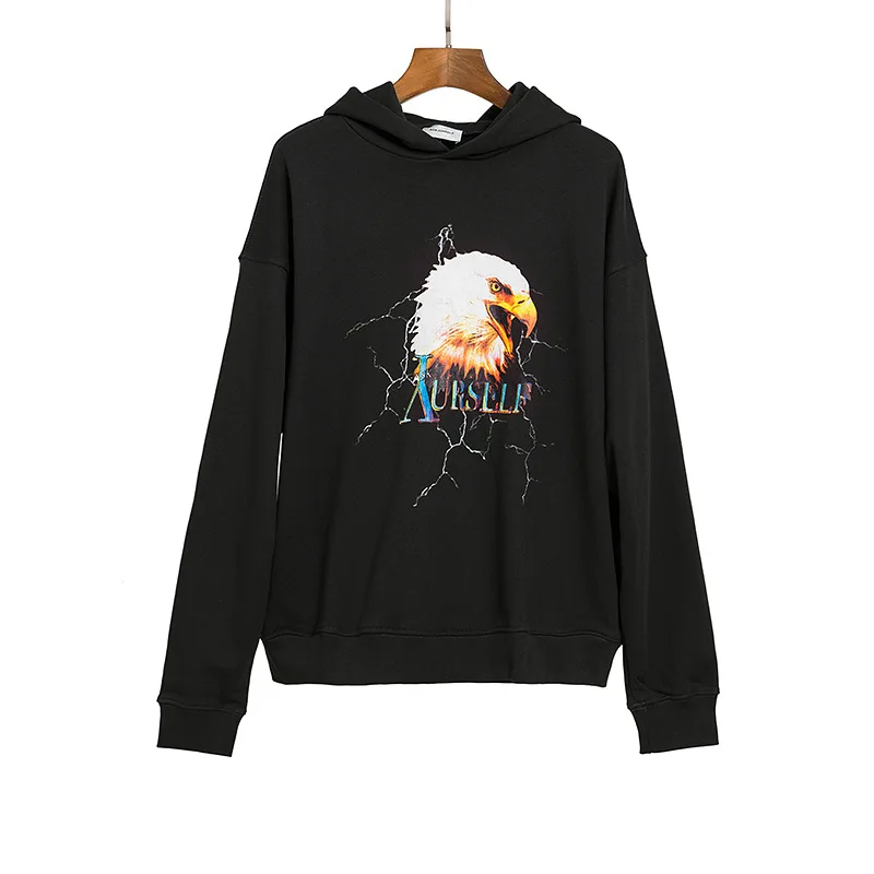 

New High 2021 Men Luxury classic bald eagle ASKYURSELF Hoodies Hoody hooded Sweatshirts velvet Cotton Drake Thicken Fleece #064