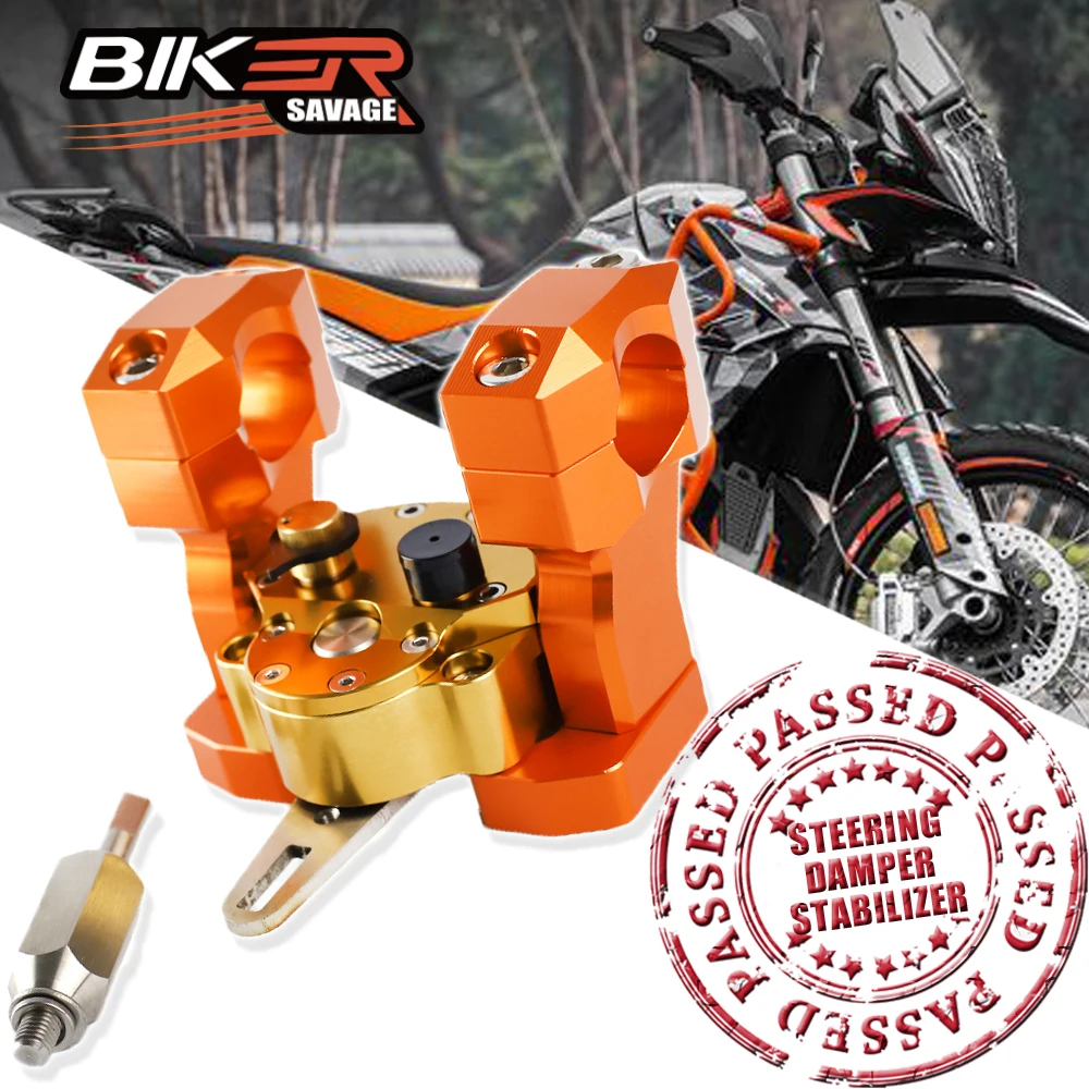 

Стабилизатор рулевого демпфера для 790ADV 790 ADV 2017-2021 аксессуары для мотоциклов аксессуары для приключений CNC стойка зажим Кронштейн стабилиза...