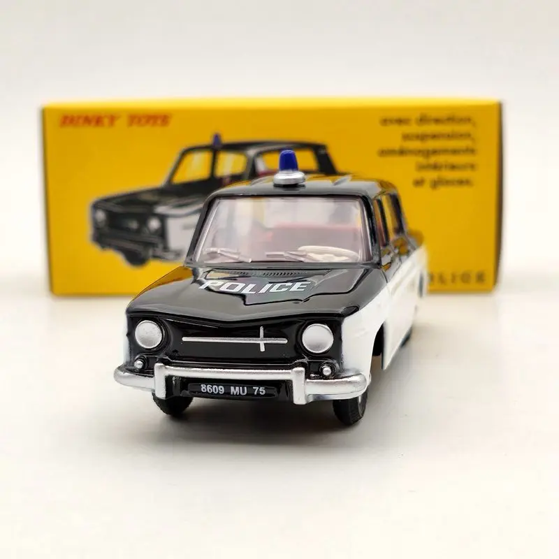 DeAgostini 1:43 Dinky игрушки 517P Renault R8 полиция литые модели автомобилей|Наземный