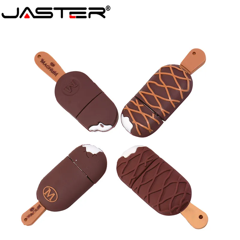 JASTER USB 2.0 Cartoon popsicle Usb Flash Drive 4GB 8GB 16GB silicone U Stick 32GB 64GB ice cream pendrive | Компьютеры и офис