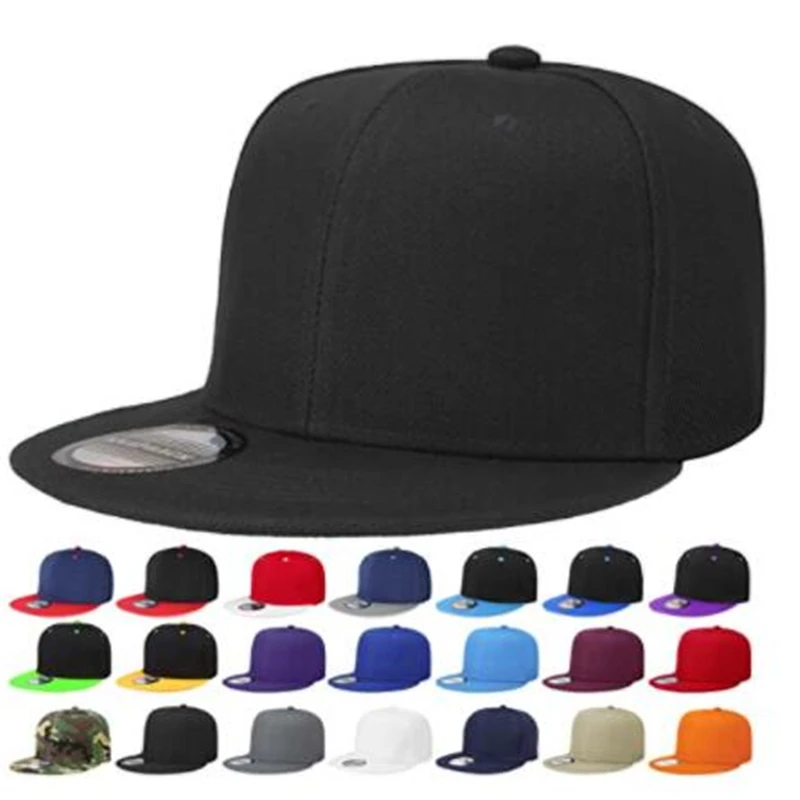 Кепка бейсболка Мужская однотонная с плоским козырьком от солнца в стиле хип хоп