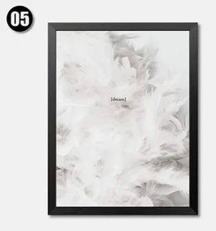 Северная Европа современная простая подвесная картина с перьями совой украшение