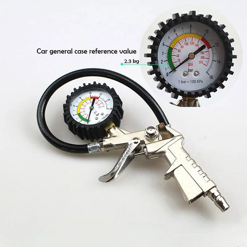 

2021 New Auto Tire Pressure Gauge Pressure Gun Type For Air Compressor for Car Motorcycle SUV Inflator Pumps Tire Repair Tools