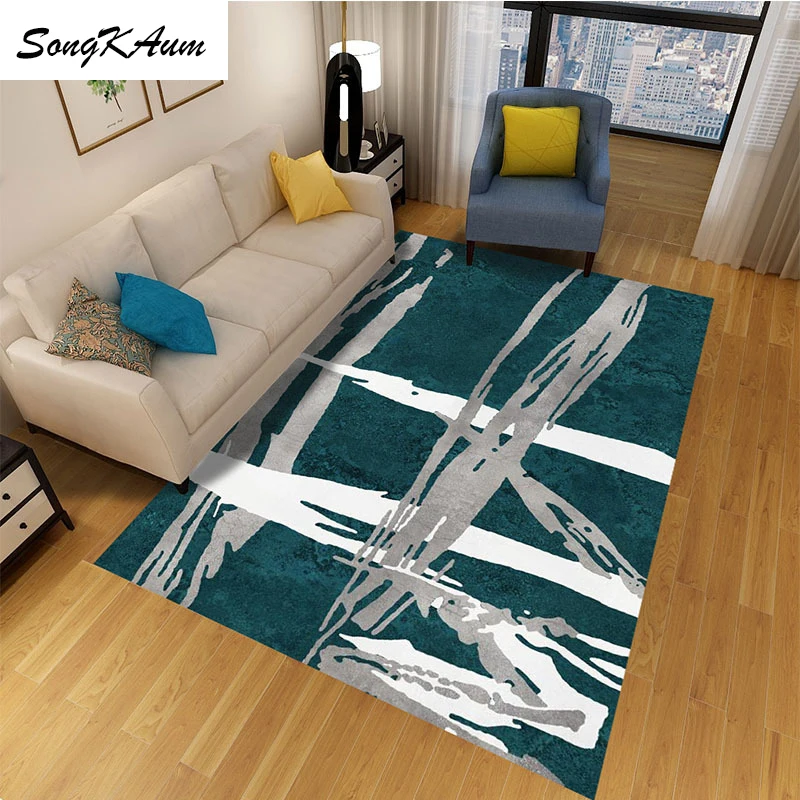 SongKAum модные европейские креативные большие ковры Простые Нескользящие татами