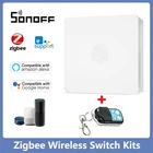 Беспроводной переключатель SONOFF SNZB-01 Zigbee, Умный домашний переключатель с уведомлением о низком заряде батареи, работает с приложением e-WeLink, работает с SONOFF ZBBridge IFTTT