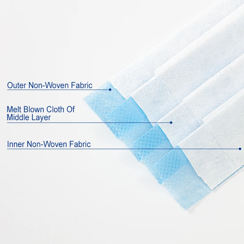 XUANKANG одноразовые маски для лица 3 Слои фильтр взрослых Рот крышка с защитой от