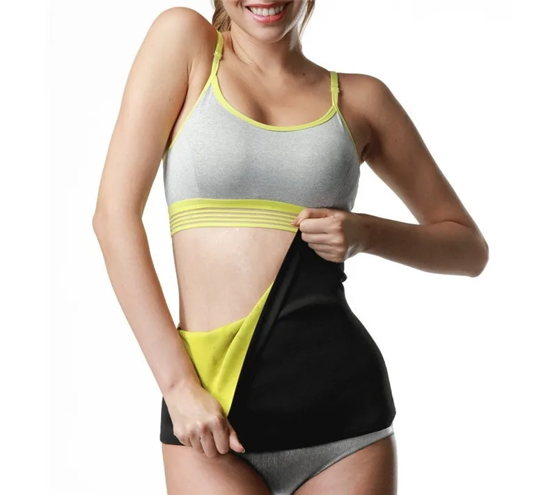 LAZAWG Women Waist Cincher Hot Sweat Belt Neoprene Waist Cincher Gym Workout Sauna Sweat Girdle Tummy Control Fat Burn Corset