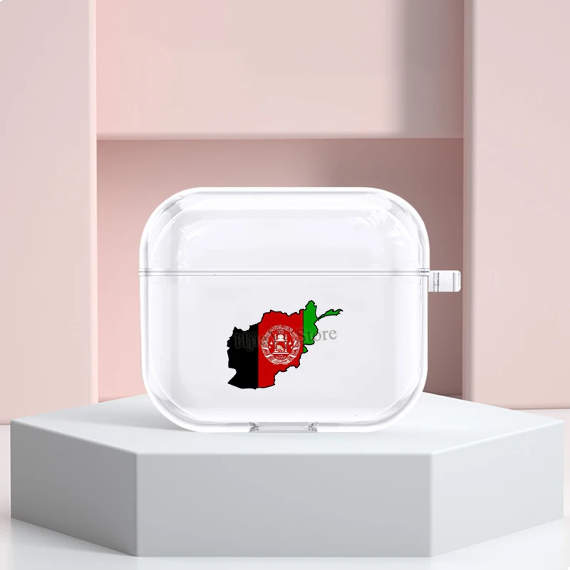 

Afghanistan Map With Afghan Flag Case For AirPods 3 2021 Wireless Bluetooth Earphone Case For Apple Airpods 2 1 Pro Cover