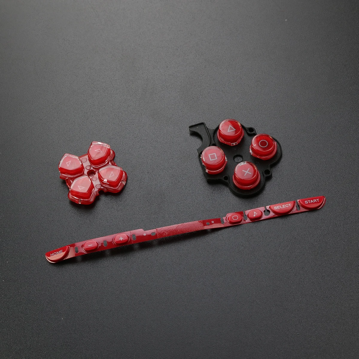 Набор запасных левых и правых кнопок YuXi Clear white balck red gold для sony PSP 2000 | Электроника