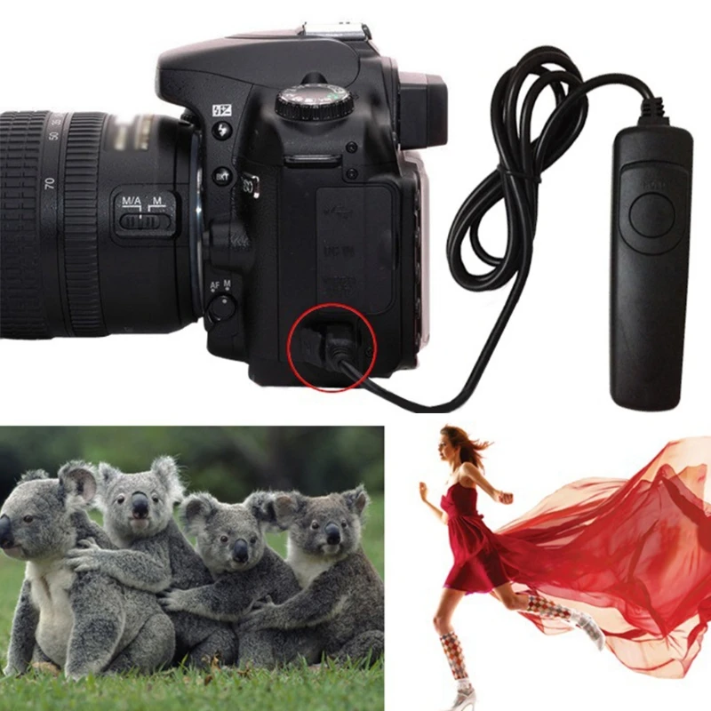 U50D RS-60E3 дистанционный переключатель спуска затвора с кабелем для Canon/Samsung/Pentax/Contax |