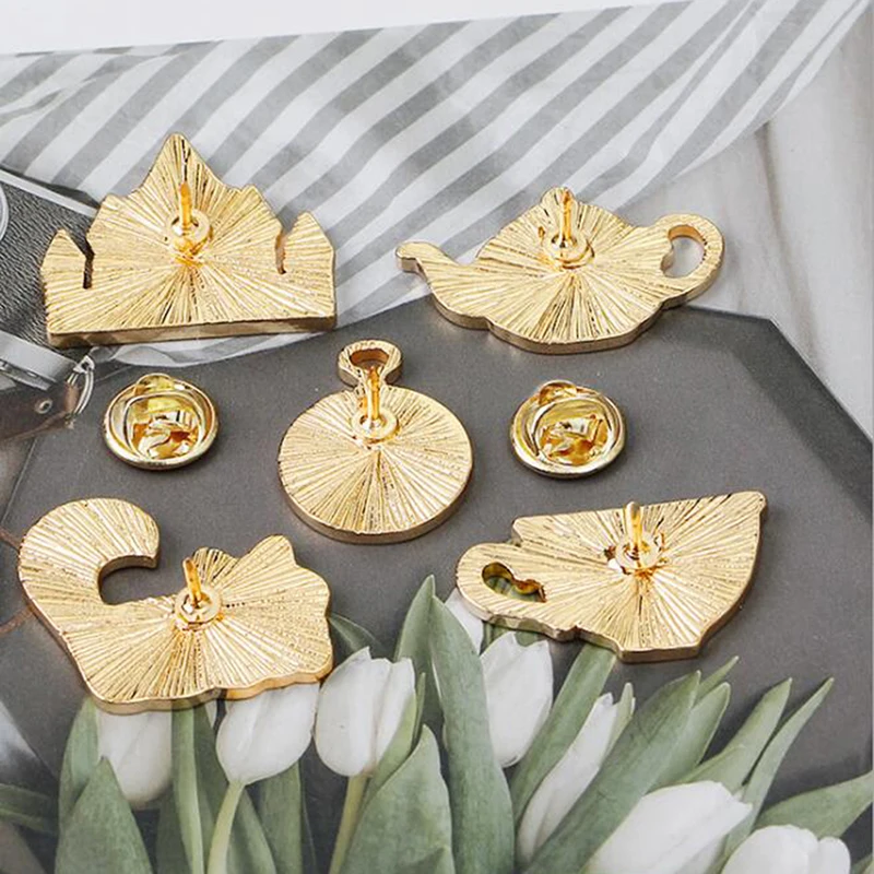 Для женщин шапки шарф костюм брошь пряжки для одежды гладкой черный мать и дочка