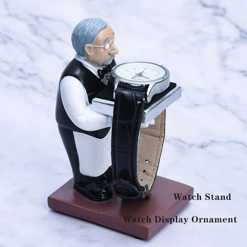 

Resin Watch Stand New Old Housekeeper Watch Storage Box Case Fashion Watch Display Case Jewelry Gift Organizer