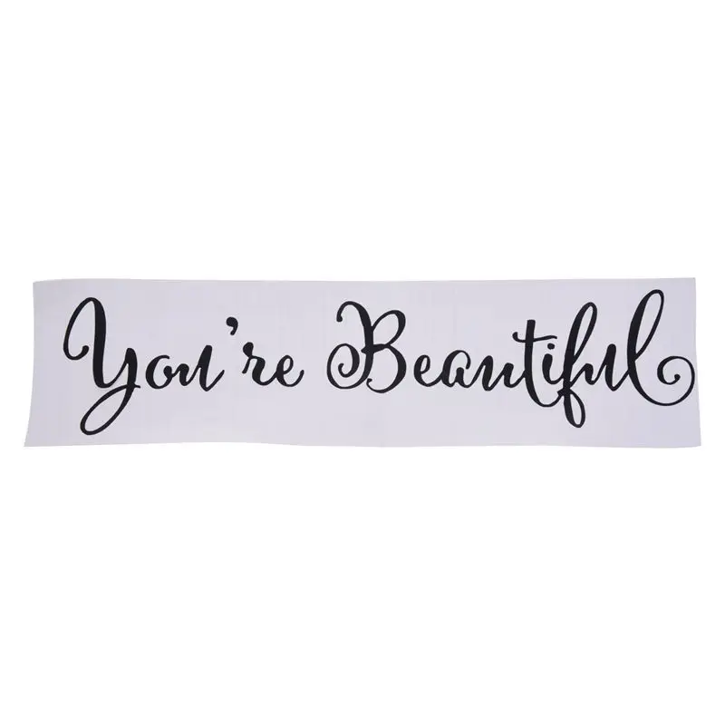 You're Beautiful Quote Зеркальная Наклейка для гостиной резьба на стену домашний декор