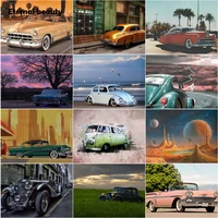 5d diamond painting ford mustang car cross stitch kits vintage home decoration needlework full square diamond embroidery artwork