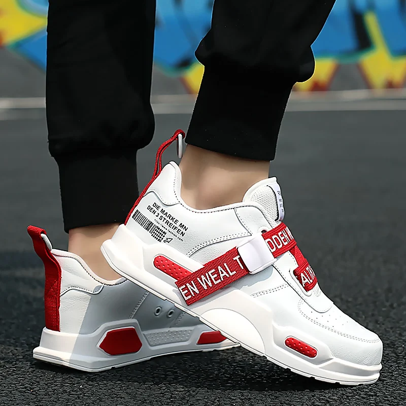 Очень крутые мужские кроссовки модные с ремешком и пряжкой для мальчиков дышащие