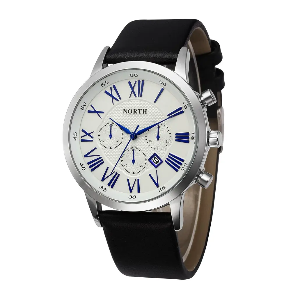 Часы наручные мужские с римскими цифрами роскошные классические кварцевые