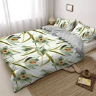 Постельное белье с тропическим растением для детей и взрослых 220x240 комплект в скандинавском стиле пододеяльник и наволочки одеяло комплект постельного белья 135x200