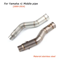 r1 yzr r1motorcycle middle link pipe lossless connection exhaust system silp on for yamaha r1 2009 2010 2011 2012 2013 2014