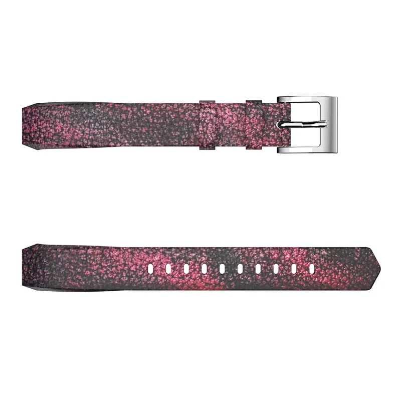 Оригинальный блестящий кожаный ремешок сменный Браслет Для Fitbit Alta /Alta HR трекер