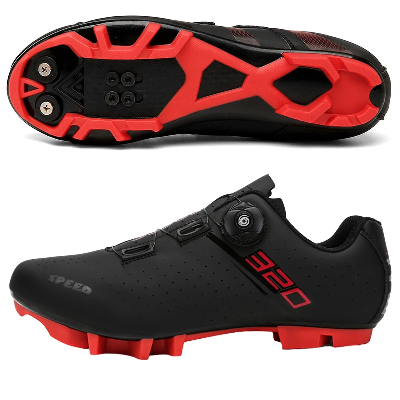 

New Road Cycling Shoes Professional Man Mountain Bike Shoes Comfortable Bicycle Racing Self-Locking Shoes Women Plat Sneakers