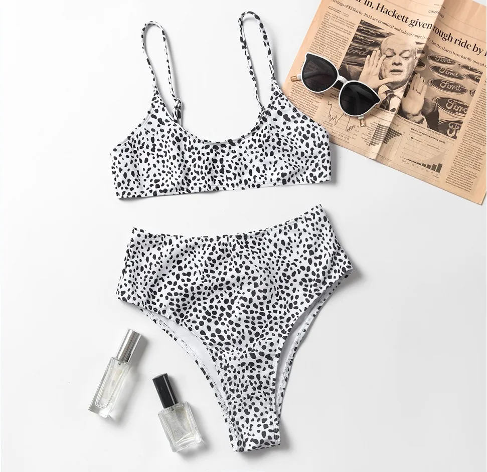 Пуш-ап бикини 2021 сексуальный купальник для женщин с блестками и черными пятнами