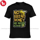 Хлопковая футболка в стиле Харадзюку с принтом пчелы и короткими рукавами, размеры до 5XL