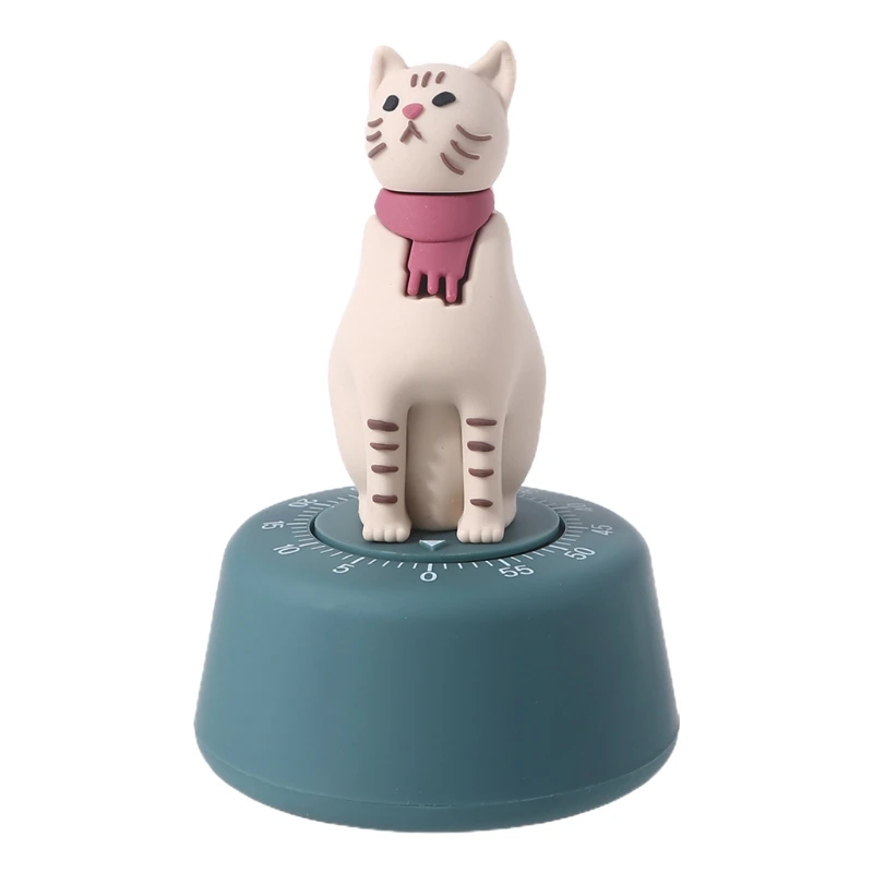 

Cartoon Cat Portable Kitchen Cooking Timer Baking Time Manager Mechanical Countdown Reminder order way Rotate clockwise exquisit