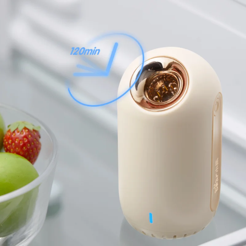 Air Purifier Fridge Freshener Cleaner Ozone Anion Generator Clear Odor Addition To Formaldehyde Machine Bear/JHQ-C02M1 | Бытовая