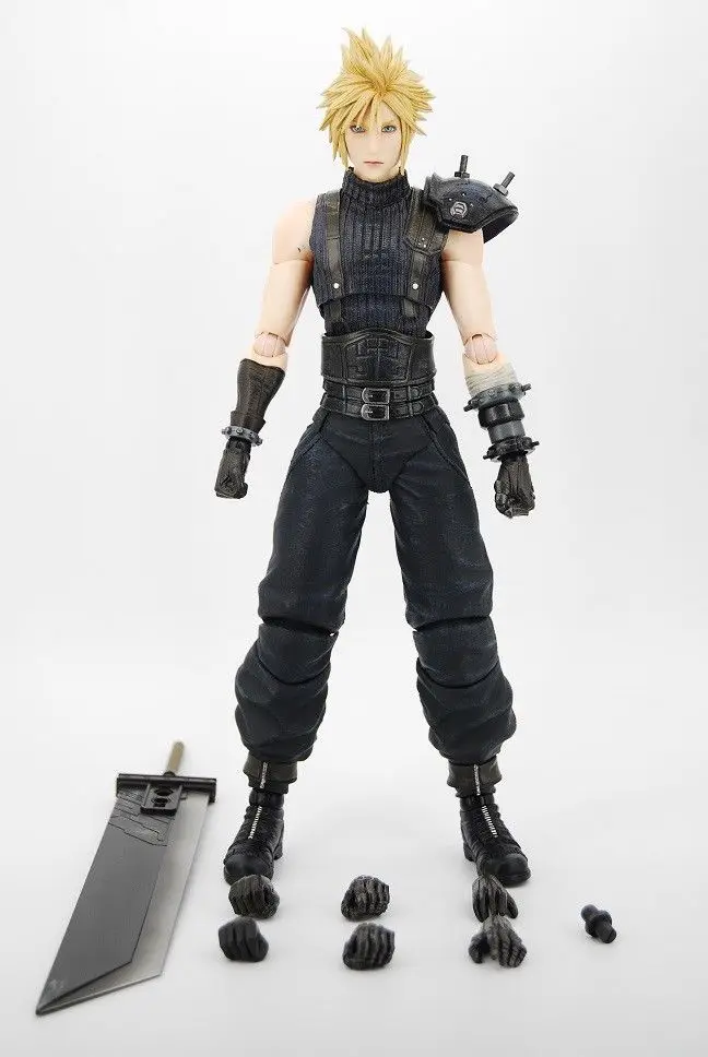 Play Arts последняя фантазия VII Barret Wallace Cloud фигурка без коробки дешевая стоимость доставки