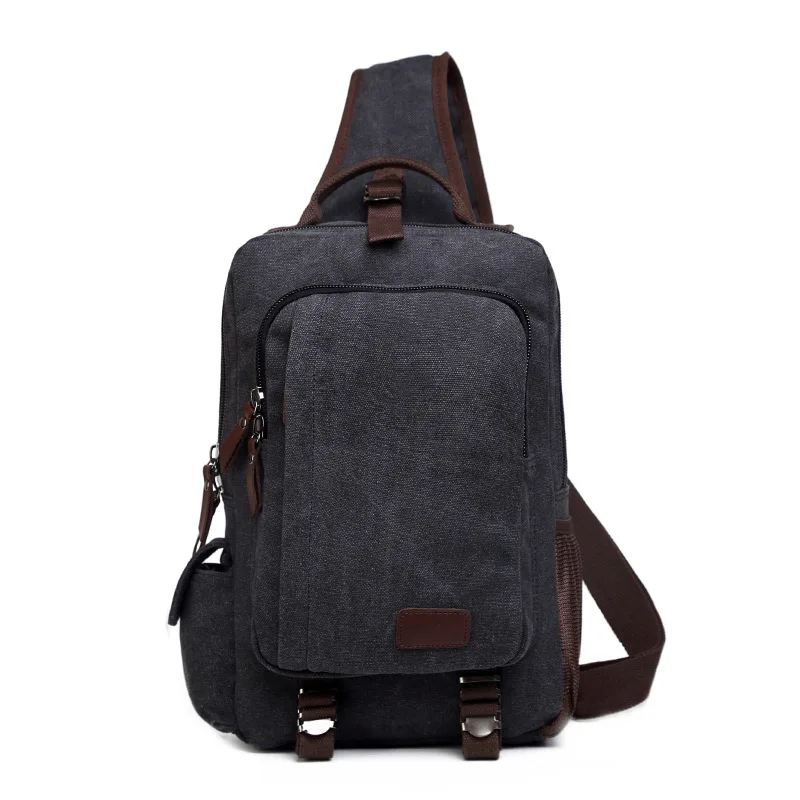 Нагрудная сумка мессенджер через плечо холщовая Повседневная для ноутбука 14