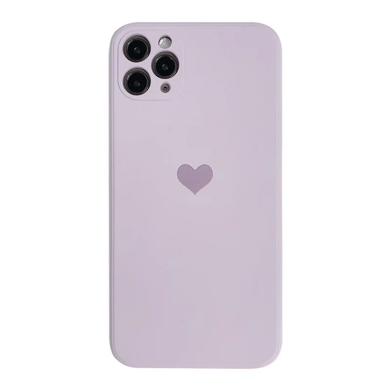 

New Love liquid silicone phone case is suitable for iPhone11 12Pro Max mini X XR XSMax 8 7PluS anti-drop protective back cover