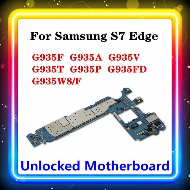 Для Samsung Galaxy S7 Edge G935F G935A G935V G935T G935P G935FD G935W8 материнская плата оригинал с чипом Android |