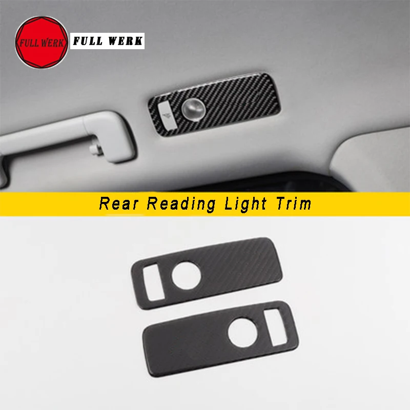 Эпоксидная углеродного волокна стайлинга автомобилей спереди и сзади для чтения