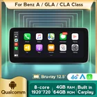 Андроид 10 устройство, док-станция Qualcomm 8 ядро сенсорный Экран мультимедийный плеер Дисплей навигации BT GPS для Mercedes Benz A, CLA, glа класс 2013-2018