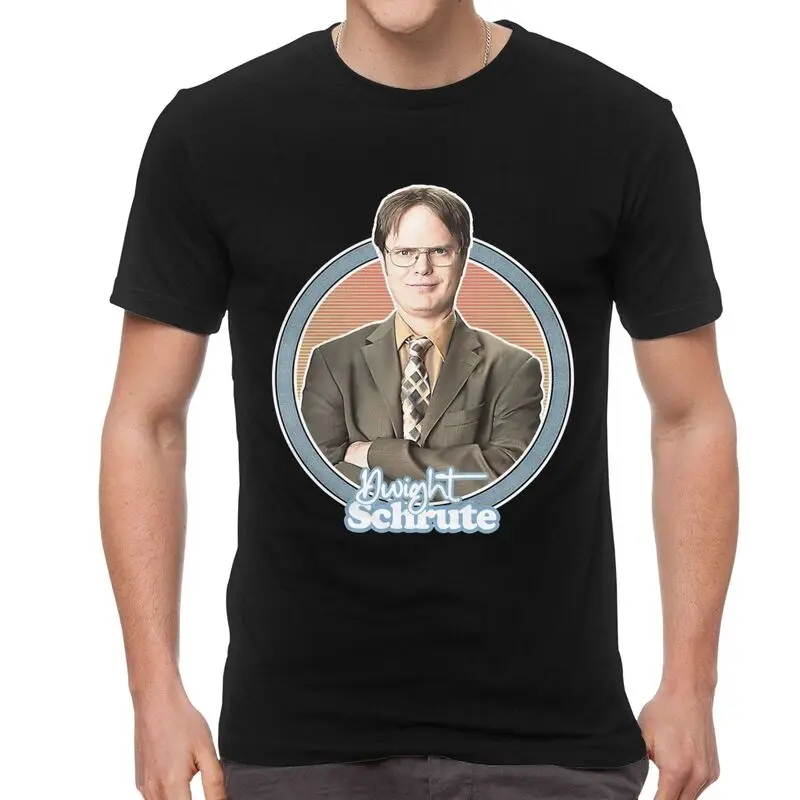 

Дуайт Шрут в дань уважения футболки Мужская Уличная Футболка короткий рукав ТВ шоу 100% хлопковая футболка, одежда