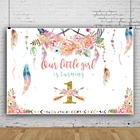 Laeacco маленькая девочка поворачивается один ребенок день рождения Декор фотография Фон портрет индивидуальный Постер фото фоны