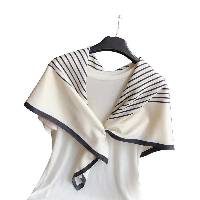 

Silk Scarf Women Shawls Wraps Fashion Small Hair Neck Hijabs Foulard Scarves Female Lady bufanda seda mujer echarpe ete soie