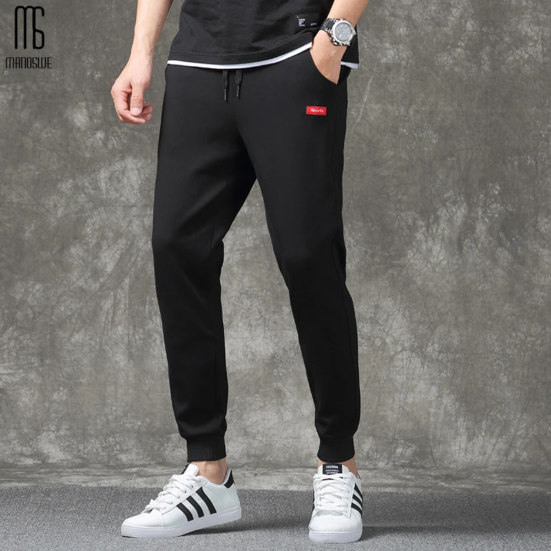 Мужские повседневные брюки Manoswe тонкие эластичные спортивные штаны свободного