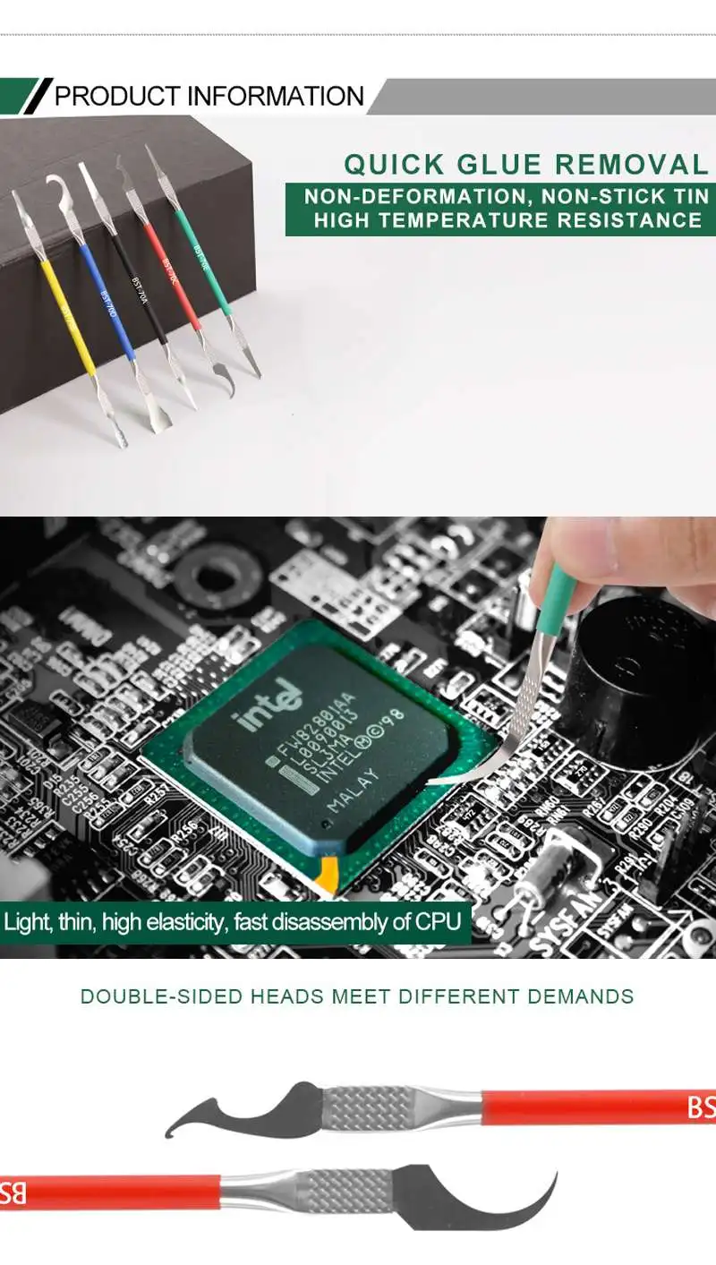 5 шт./компл. Microtech нож мобильный телефон материнская плата BGA чип удаление