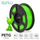 Нить SUNLU PETG для 3D-принтера, 1,75 мм, 1 кг100% фунтов, катушка, материал ПЭТГ, нити 0,02 без пузырьков +-мм