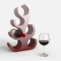 concrete red wine stand silicone mold nordic household goods cement bottle holder molds