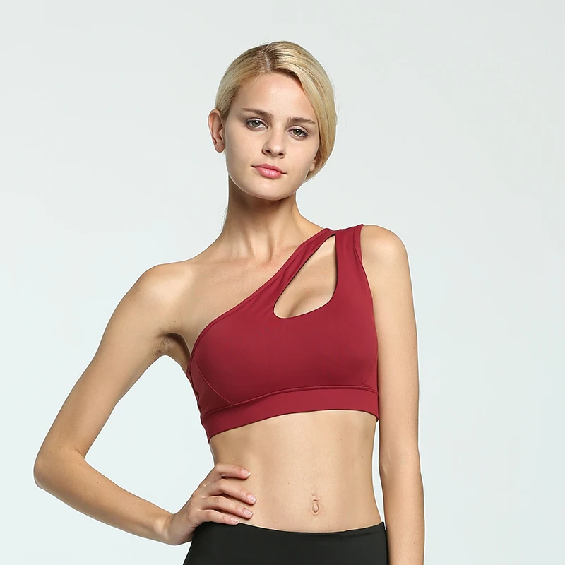 

Sports Bra Hollow Quick Dry Breathable Crop Top Fitness Running Sportswear Exercise Workout Bra Shockproof Bra Woman Tank Top
