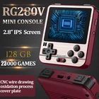ANBERNIC RG280V Ретро игровой плеер 23000 игр 2,8 дюймов IPS экран Ретро портативная мини портативная игровая консоль подарок для детей 280 В