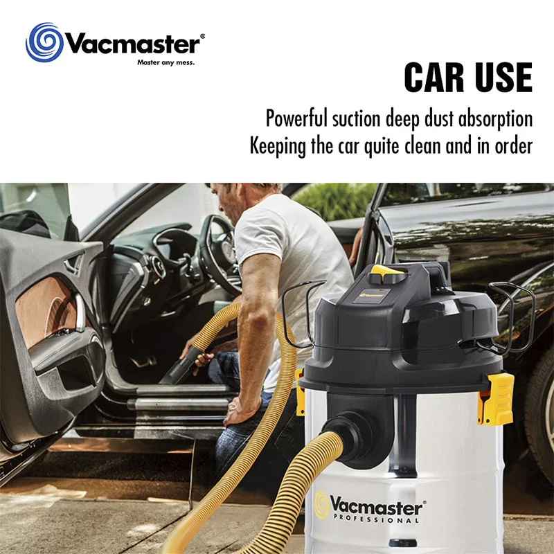 

Vacmaster Wet Dry Vacuum Cleaner, Construction Vacuum Cleaner, 2 in 1, Powerful, 1000W, 30L, DIY, Cyclone Dust Collector