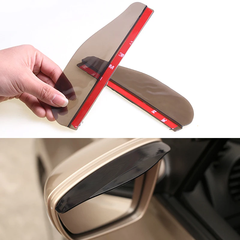 2 ПВХ автомобиля Стайлинг водонепроницаемый зеркало заднего вида бровей